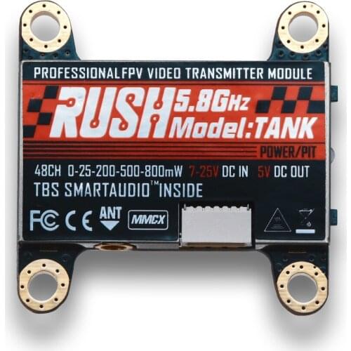 RUSH TANK PIT/25/200/500/800mW 48CH Transmitter for DIY RC drone