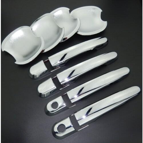 For Hyundai Tucson JM 2004-2009 Car Styling Chrome Side Door Handle Covers Trims & Door Bowl Cover Trim 2005 2006 2007 2008