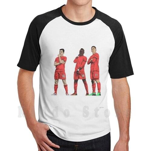 Coutinho , Mané , Firmino T Shirt DIY Big Size 100% Cotton Mané Coutinho Firmino Ynwa Coyr Football Soccer Futbal