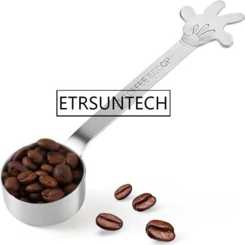 50pcs Coffee Scoop Measuring Spoon Stainless Steel Coffee Bead Seasoning Condiments Tablespoon Measuring Spoon