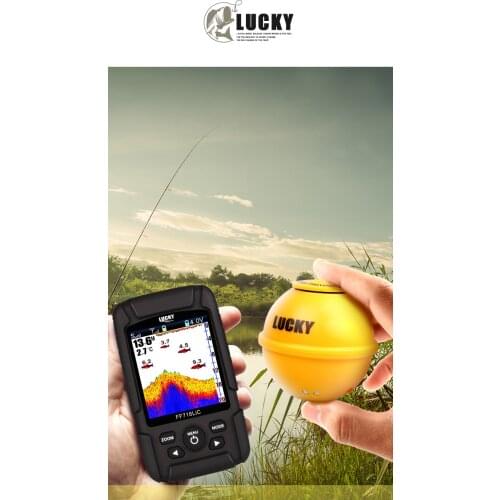 Lucky FF718LiC-WLA Color Screen Wireless Fish Finder Rechargeable Battery 100m Operational Range Waterproof