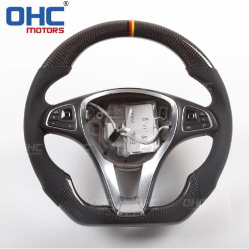 Real Carbon Fiber Steering Wheel for Mercedes Benz E C CLS W218 W212 W204 W207 Class
