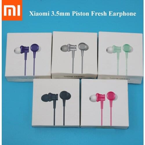 Xiaomi Earphone PISTON 3 Sports Fresh Basic Version 3.5mm In-ear Earbuds With Mic For Mi Note 10 Pro lite Redmi Note 8 9 Pro 9S