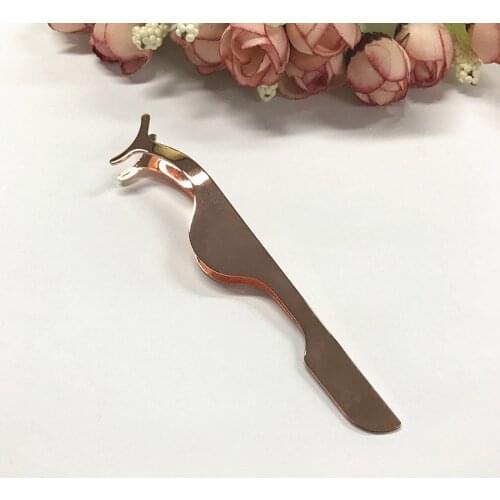 Seashine Eyelash Tweezers Stainless Steel Make Up Tools False Eyelash Tweezer Strip Eyelashes Applicator 1 Piece