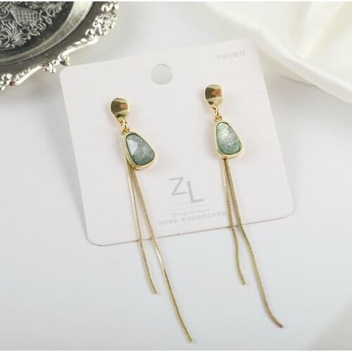 Punk Earrings 2020 Fashion New Earrings Wild Niche Design Sense Long Tassel Earrings Womens Wholesale Women Accessories