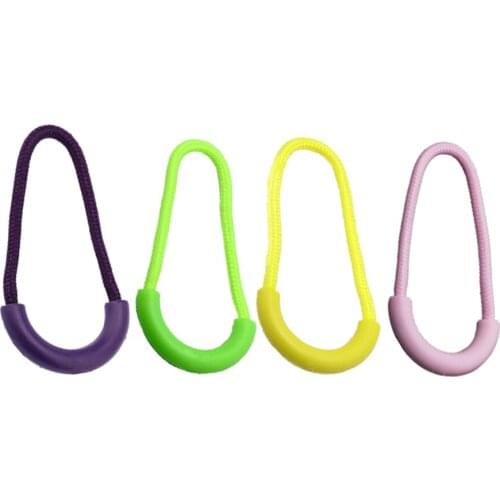 6PCS Pack Zipper Pulls Cord Rope Ends Lock Zip Clip Strap For Backpack Gym Suit Garment Accessory 9 Color