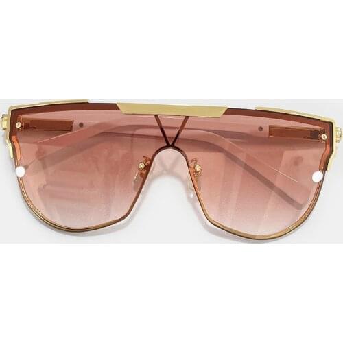 Vintage Cat Eye Sunglasses Men Women Brand Design Fashion One Piece Sunglasses Women Retro Gradient Shades UV400