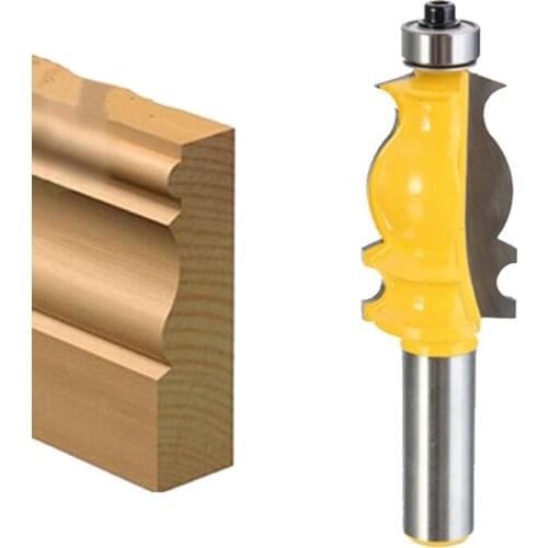 High Quality 1/2 Shank Woodworking Architectural Molding Router Bit Ogee Chisel Cutter Tool Carpenters Edge Cutter 1/2