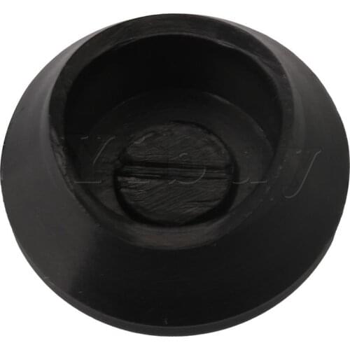 Yibuy Left Hand 14mm ID Saxophone Thumb Rest Button Cover ABS Plastic Black