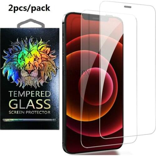 2in1 pack 0.3mm 9H Tempered Glass screen Protector for iPhone 12 mini 5.4" pro 6.1" pro max 6.7" XR XS X 8 7 6s plus 5s 200pcs