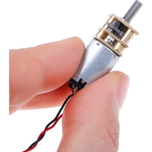 1Pcs DC 3V-6V 5V 55rpm Reduction Gearbox Slow Speed Micro N20 Full Metal Gear Motor