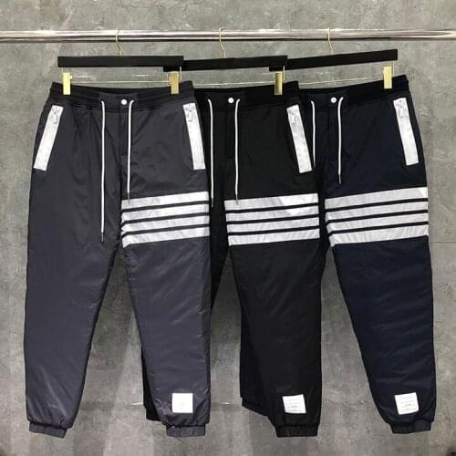 2021 Fashion Brand Sweatpants Men Winter Casual Sports Trousers Panelled Tracksuit Bottoms Mens Jogger Track Down Pants