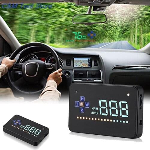 Car HUD Head UpAuto Electronic Voltage Alarm Display Overspeed Warning System Projector Windshield
