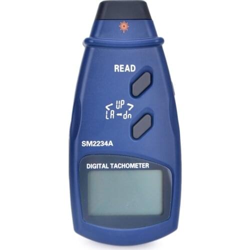 LCD Digital Laser Tachometer Accuracy 0.1RPM Electronic Photo Tachometer 2.5~99999 RPM Max Min Last Data Memory Speedometer