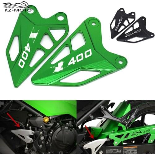 For Kawasaki Z400 Z 400 NINJA 400 ninja400 2018 2019 2020 Front Foot Side Stand Enlarge Pedal Wing Bracket Footrest Protector