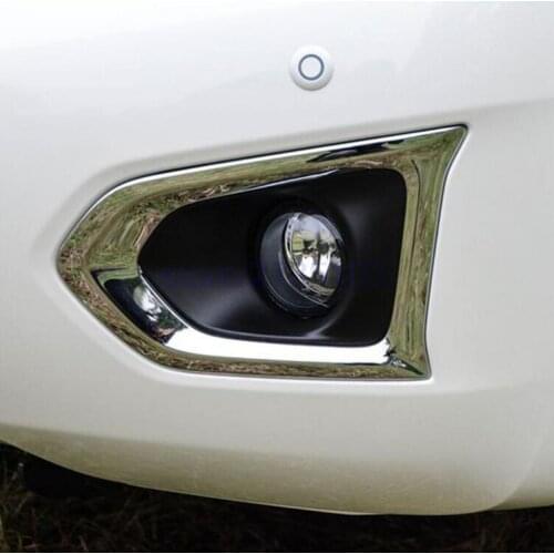 For Nissan Armada Patrol Royale Nismo Y62 2016 2017 2018 ABS Chrome Car Front Fog Light Lamp Cover Trim 2pcs