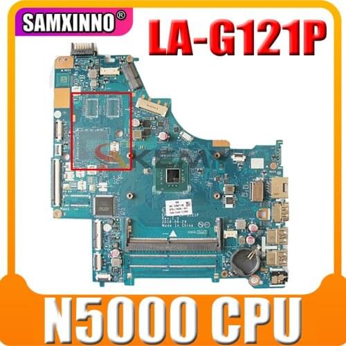For Hp 15-Bs Series Laptop Motherboard L19050-601 EPG52 LA-G121P With SR3RZ Pentium N5000 CPU DDR4 MB 100% Tested Fast Ship