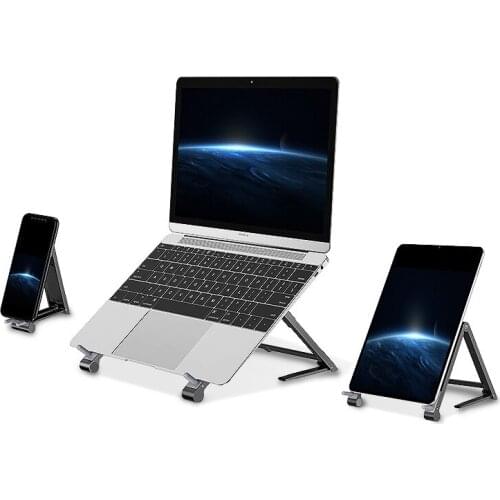 Ergonomic Laptop Tablet Stand Foldable Portable Adjustable Laptop Holder Table Stand Riser Computer Stand For Computer Laptop