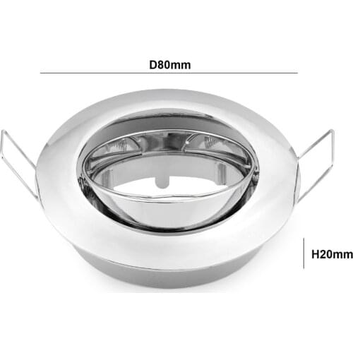 10PCS Round Downlight Recessed Lighting Kit fitting LED Bulb GU10 MR16 Ceiling Spot light fixture With MR16/GU5.3 Socket Fitting