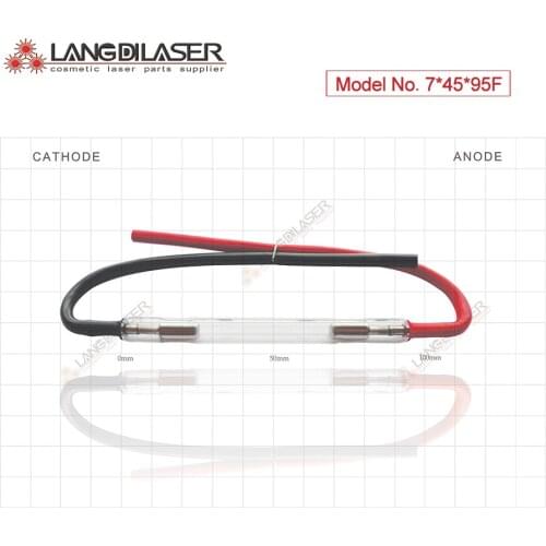 Laser flash lamp : 9*45*95F - wire ( 10 pieces order ) , IPL laser xenon Lamp for keslaser handle , ipl flash lamps heads