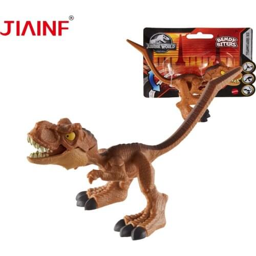 Jurassic World camp cretaceous Gyx92 Mini Lifelike Bite Dinosaur Toy Model With Color Box Children Toys Simulation Dinosaurs