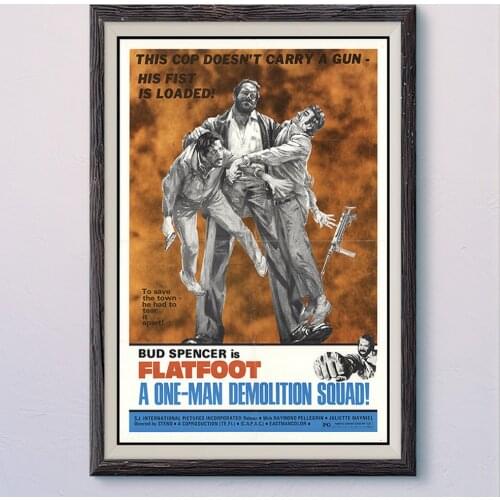 N097 FLATFOOT Vintage Classic Movie Wall Silk Cloth HD Poster Art Home Decoration Gift