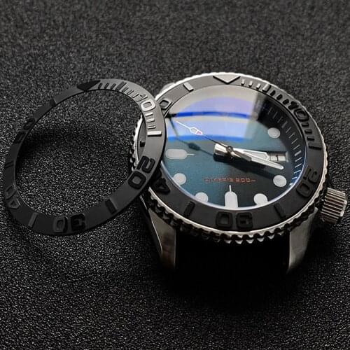 Sloping Ceramic Bezel Insert 38*30.6mm MOD For Seiko brand SKX007 SKX009 Divers SUB Replacement of watch accessories parts