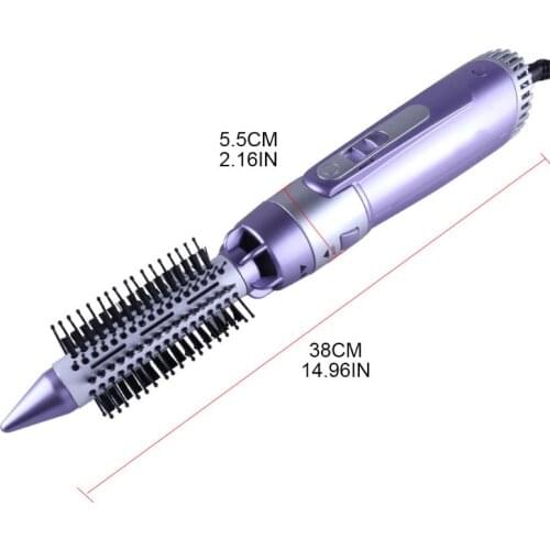 Professional 4 in 1 Multifunction Hair Dryer Curler Curling Straightener Comb Iron Brush Electric Styling Tools Travel N0PF