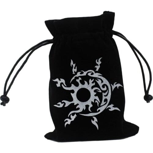 Luxury Flannel Tarot Card Storage Pouch with Drawstring Board Game Accessory