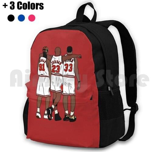 Rodman , Mj & Scottie Outdoor Hiking Backpack Riding Climbing Sports Bag Sports Basketball Michael Scottie Pippen Dennis Rodman