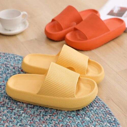 Couple Platform Sandals Indoor Slides Casual Shoes Home Slippers Women Bathroom Shoes Female Comfy Anti-Slip House Slippers