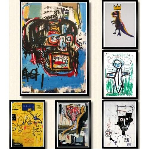 Jean Michel Graffiti Modern Artist Posters And Prints Canvas Painting Wall Art Picture Nordic Decoration Home Decor Tableau