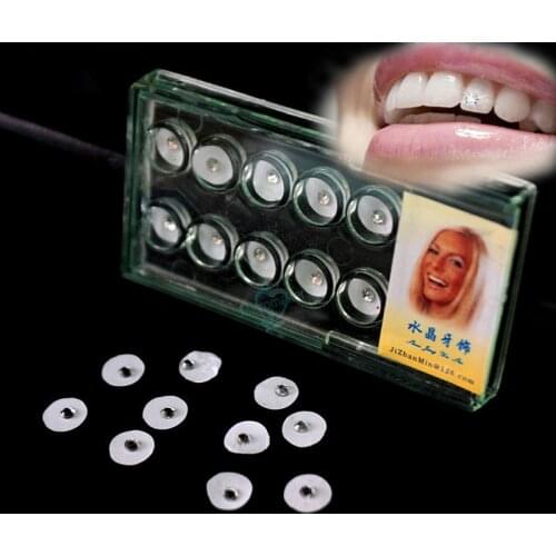 Dental Crystal Tooth Ornaments Tooth Gems Teeth Jewelry Gem Without glue for 10pcs