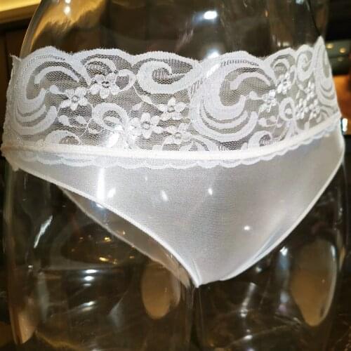 Lace Low Rise Sexy G-string Sheer Seamless Underwear Sexy Thong T-back Mesh See Through Breathable Solid G-string Gay Wear M7