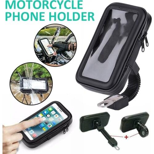 Motorcycle Telephone Holder Scooter MTB Bicycle Phone Stand Bag Waterproof Mobile Phone Holder Bag Case 7'' Phone Accessories