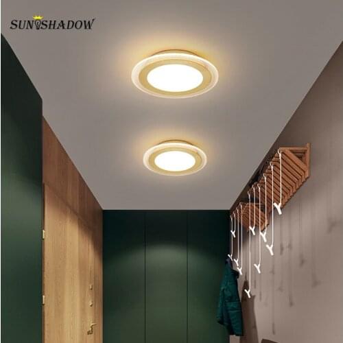 Led Ceiling Lamp Small Modern Home Ceiling Light Aisle Lamp Corridor Light for Living room Dining room Kitchen Bedroom Gold 28cm