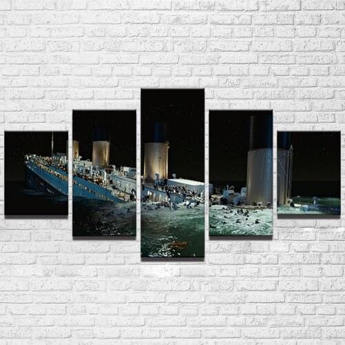 TITANIC 5 PIECE CANVAS FOR LIVING ROOM