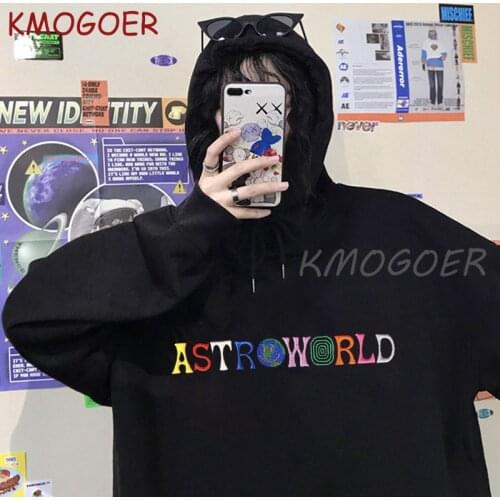 TRAVIS SCOTT ASTROWORLD WISH YOU WERE HERE HOODIES Fashion Letter Streetwear Men Woman Pullover Hip Hop Winter Sweatshirt