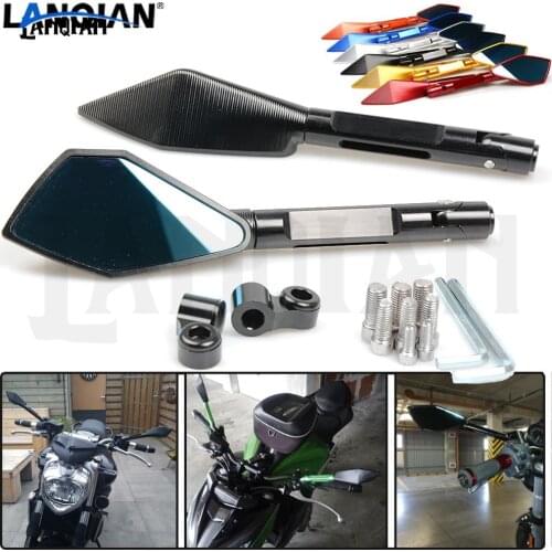 Universal Motorcycle Mirrors CNC Rearview side Mirrors Accessories Rear View Mirrors For Cafe Racer Scooter Sports Motorbike
