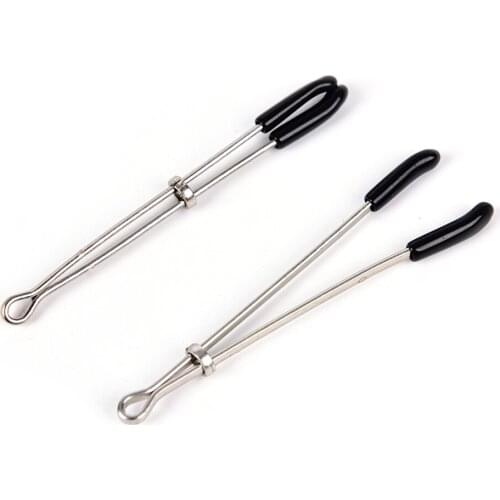 2Pcs Female Metal Labia Labium Clamps Brease Nipple Clitoris Ear Clips Erotic Product Body Jewelry Accessories