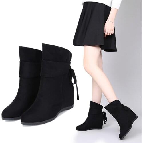 Winter Boots Snow Boots Women Shoes Woman Boots Ankle Boots Thick Increased 2019 Winter New Warm Comfortable Casual Boots