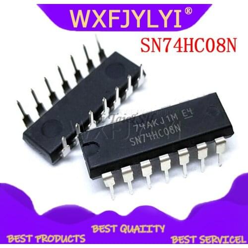 10PCS SN74HC08N DIP14 SN74HC08 DIP 74HC08N 74HC08 DIP-14 new and original IC
