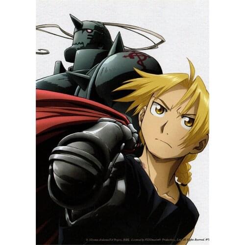 24style Choose Fullmetal Alchemist Brotherhood Anime Art Film Print Silk Poster Home Wall Decor 24x36inch