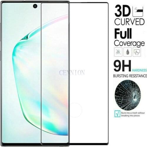 3D curved edge glue full cover tempered glass film for Samsung Note 20 10 pro 9 8 S20 ultra plus unlock S10 S10E S9 S8 S7 edge