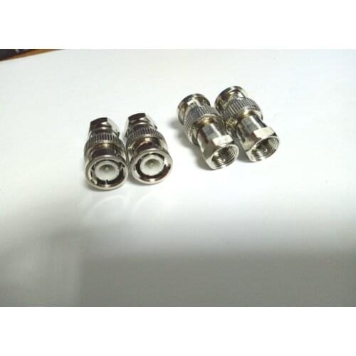 4pcs BNC Male Plug to F Male Jack RF Coaxial Coax connector New