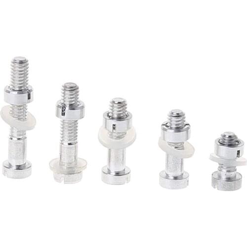 5Pcs M2.5 Screws Bolt Nut Washers Set Turntable Headshell Cartridge Stylus Mounting Vinyl LP Record Player