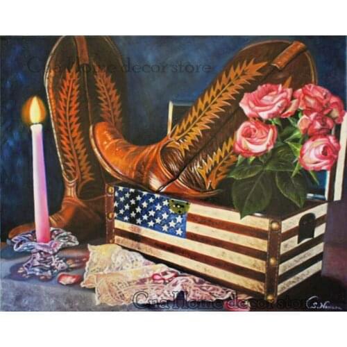 5D Diy Diamond Painting Embroidery Pattern 3D Cross Stitch Kits Floral Boots Full Drill Wall Stickers Home Decorations RA4625