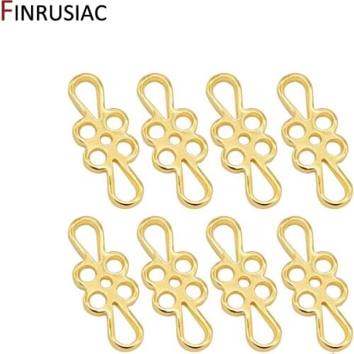DIY Jewelry Accessories 14k Real Gold Plated Flower Connectors For Jewellery Making Handmade Earrings Components