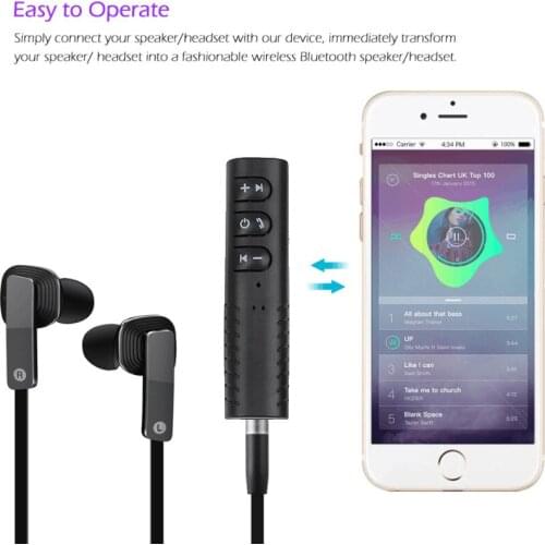 Bluetooth AUX Audio 3.5mm Jack Bluetooth Receiver Music Car Kit Wireless Speaker Headphone Adapter Hands Free Bluetooth Car