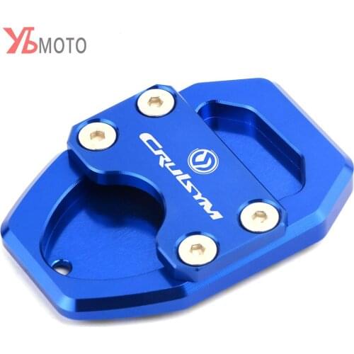 2018 NEW ITEMS Motorcycle CNC Side Stand Enlarge Plate Kickstand Extension Pad For SYM CRUISYM300 CRUISYM 300 GTS300 300i GTS300